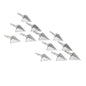 6/12pcs 3 Fixed X3/X5 Tips Archery Broadhead 100 Grain Stainless Alloy Arrowhead Hunting For Shooting Accessories - Wild Frontier Gear LLC