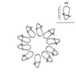 100pcs/lot nice Snap Fishing Barrel Swivel Safety Snaps Hooks Fishhook Fishing Tackle Box Accessory tool lures