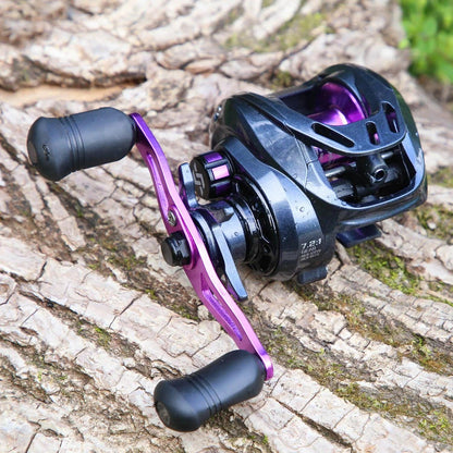 Sougayilang Purple Baitcasting Fishing Reel 7.2:1 High Speed - Wild Frontier Gear LLC