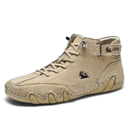 Men Boots Casual Motorcycle Winter Shoes 2023 Waterproof High Top Sneakers Luxury Footwear - Wild Frontier Gear LLC