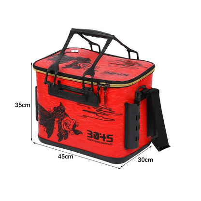 Portable Fishing Bucket Folding EVA Fishing Tackle Bag 6 Style Live Fish Box Fishing Tool Gear Accessories 36/40/45cm - Wild Frontier Gear LLC