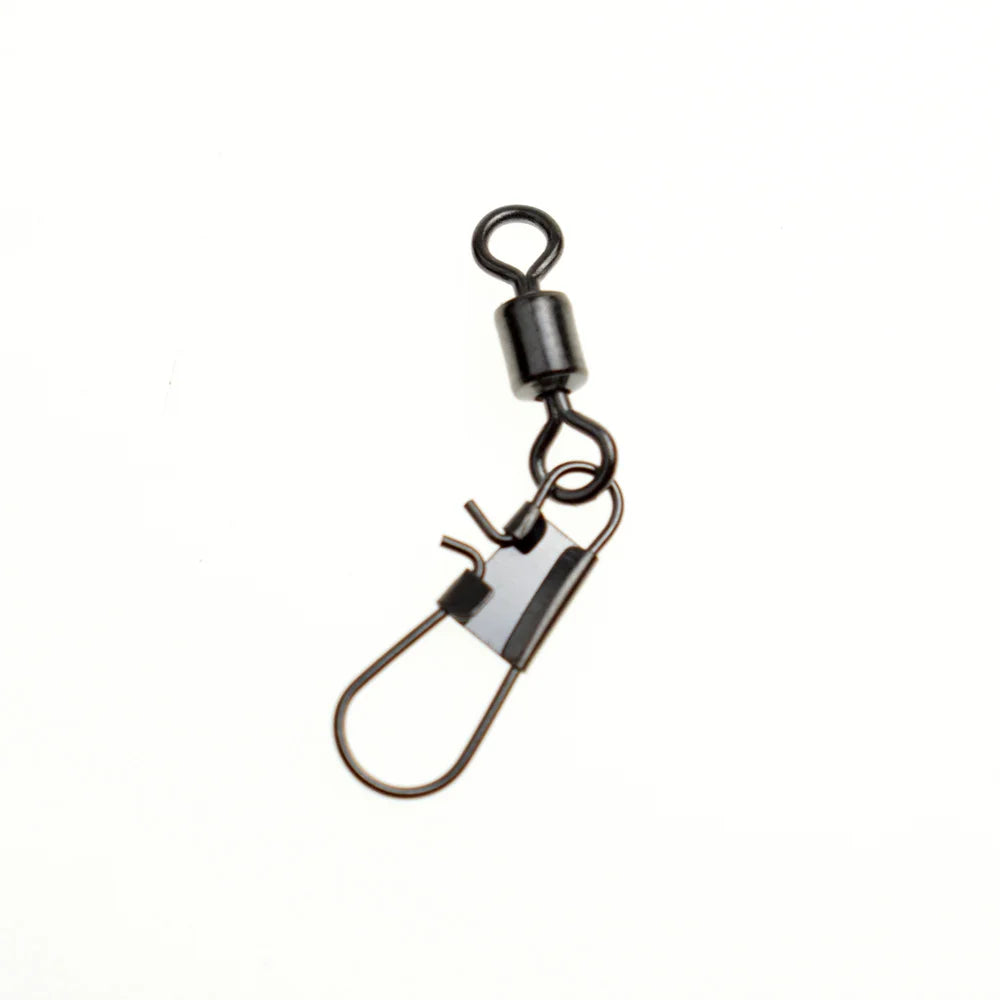 50pcs Fishing Swivels Interlock Snap Pin Ball Bearing Swivel Rolling Solid Rings Connector