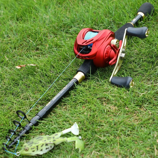 Sougayilang Casting Fishing Rod Combo Telescopic Kit - Wild Frontier Gear LLC
