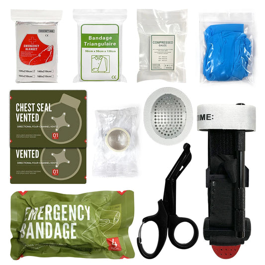 First Aid Trauma Kit To Configure Survival Kit Outdoor Emergency Kit For Camping Hiking IFAK Refill Kit Wild Frontier Gear LLC