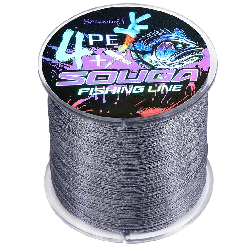 Sougayilang 4 Strands Braided Fishing Line 100M 300M Multifilament Carp Fishing Wire Fishing Accessories Durable PE Line Pesca