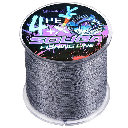 Sougayilang 4 Strands Braided Fishing Line 100M 300M Multifilament Carp Fishing Wire Fishing Accessories Durable PE Line Pesca