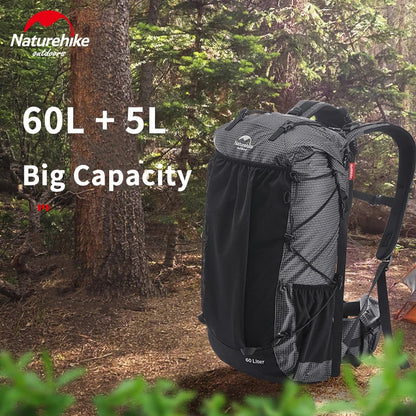 Naturehike Rock Series Outdoor Large Capacity Travel Hiking Camping Comfortable Breathable Wearable Storage Backpack Nature Hike Wild Frontier Gear LLC