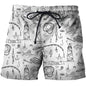 3D Print Men's Beach Style Shorts Summer Fishing Men's Universal Animal Fish Loose Shorts Men's Sports High Waist Swimsuit 2023 - Wild Frontier Gear LLC