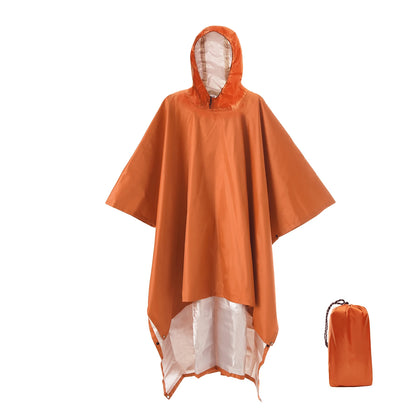 3 In 1 Outdoor Military Waterproof Raincoat Rain Coat Men Raincoat Women Awning From The Rain Motorcycle Rain Poncho Picnic Mat