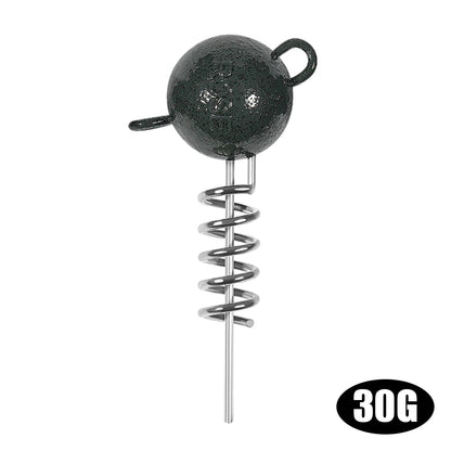 Rosewood Screw Jig Head For Soft Lure 7g 10g 15g 20g 25g 30g 50g With Screw Spiral Sinker Weight Rubber Fish Fishing Equipment Wild Frontier Gear LLC