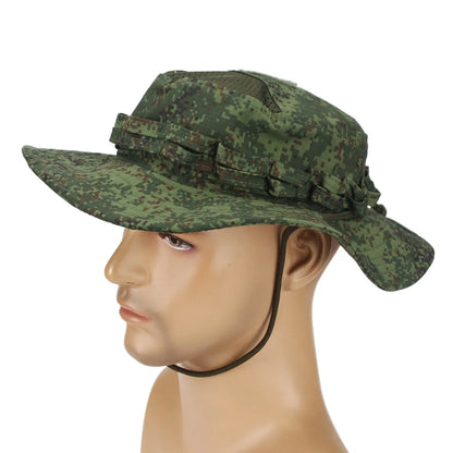 Men Camouflage Tactical Hat Bucket Multicam Sunscreen Rounded Hats Summer BreathableCap Hunting Hiking Outdoor Balaclava