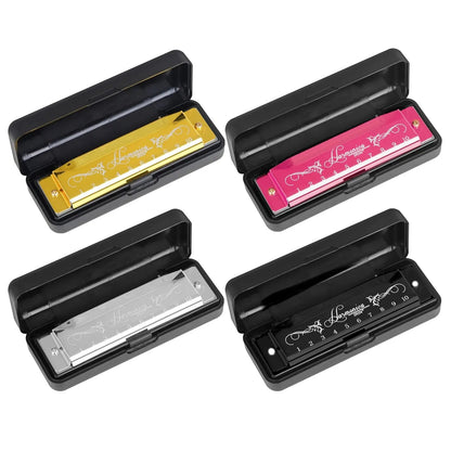 IRIN 10 Hole 20 Tone Harmonica Colorful C Key Harmonica Woodwind Instrument Suitable for Beginners Teaching Playing Gift Wild Frontier Gear LLC