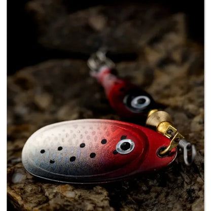 1pcs Rotating Metal Spinner Fishing Lures 9.1g 7cm Sequins Iscas Artificial Hard Baits Crap Bass Treble Hook Tackle Accessories Wild Frontier Gear LLC