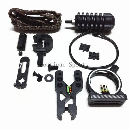 Compound Bow Upgrade Kit 6pcs In One with Sight Arrow Rest Stabilizer Wrist Sling String Silencer Wrench Orignal - Wild Frontier Gear LLC