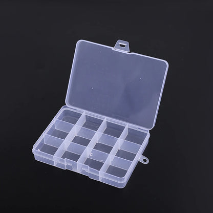28 Grid Rectangle Plastic Jewelry Box Compartment Storage Box Case Jewelry Earring Bead Craft Display Container Organizer