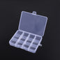 28 Grid Rectangle Plastic Jewelry Box Compartment Storage Box Case Jewelry Earring Bead Craft Display Container Organizer