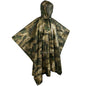 Outdoor Military Poncho 210T+PU Army War Tactical Raincoat Hunting Ghillie Suit Birdwatching Umbrella Rain Gear Home accessories