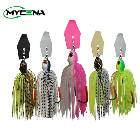Mycena Multi-Weight Fishing Lure: Chatterbait, Spinnerbait, and Buzzbait for Bass and Pike - Wild Frontier Gear LLC