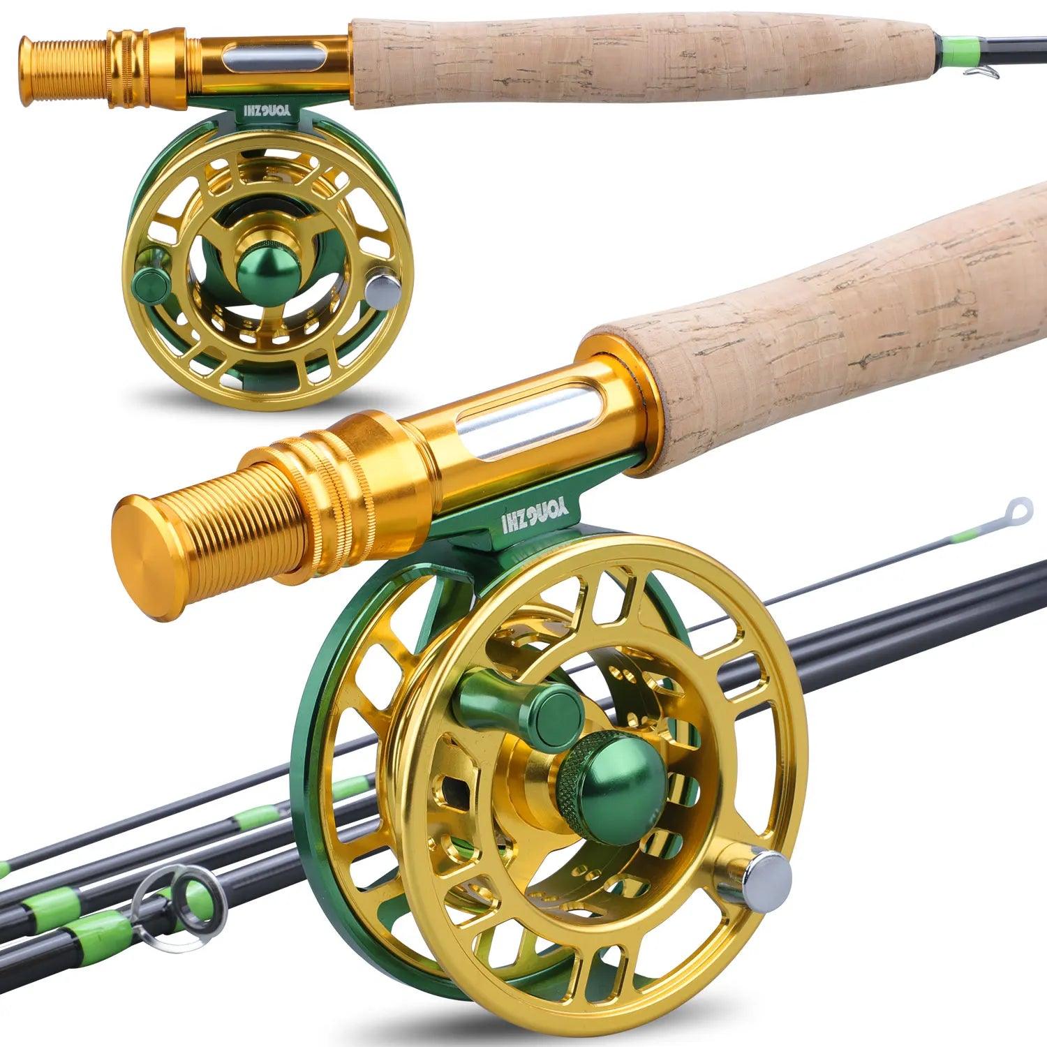 Sougayilang Fly Fishing Rod and Reel Full Kit 5sections Carbon Fly Fishing Rod and 5/6 Reel Perch Fly Fishing Suitable for Pesca - Wild Frontier Gear LLC