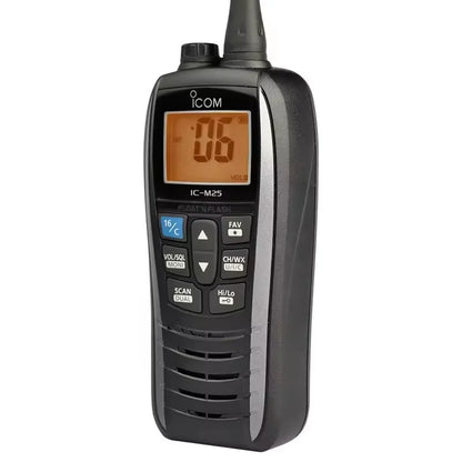 New IC-M25 VHF Transceiver Marine Radio float IPX7 Sea Vessel walkie talkie IC M25 Two Way Radio Handheld waterproof intercom
