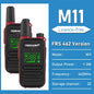 TIDRADIO 2pcs TD-M11 Mini Walkie Talkie FRS Long Range Rechargable Portable Kids Two Way Radio Type-C Charger for Camping Trip