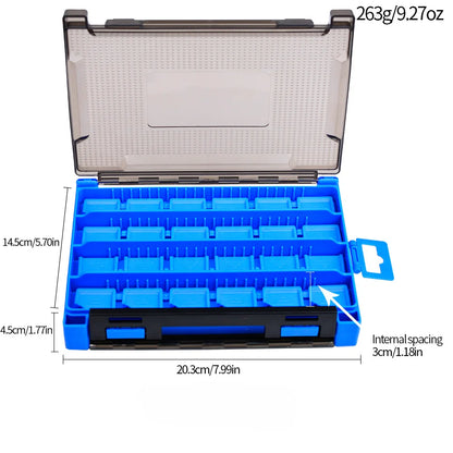 1PC Fishing Bags Lure Box Double Sided Fishing Tackle Box Bait Accessories Storage Box Minnow Pencil Plastic Fishing Supplies
