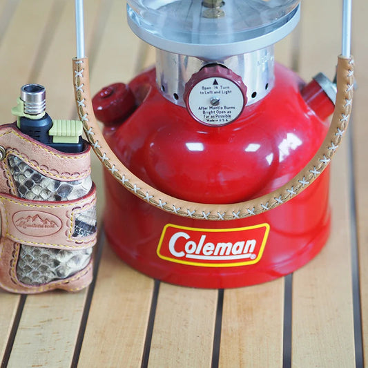 Handmade for Coleman Coleman Gasification Lamp Anti-scalding Leather Leather Case Wild Frontier Gear LLC