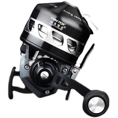 High-Performance Metal Fishing Reel 3.6:1 Gear Ratio with 6+1BB Bearings and Wristband - Model BL33 - Wild Frontier Gear LLC