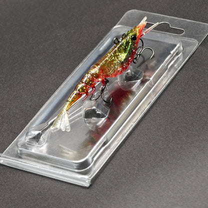 ANFS 1pc Realistic Shrimp Fishing Lures Multi-Jointed Softbait Artificial Bait For Saltwater & Freshwater