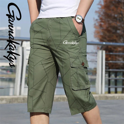 2024 Men's Summer Sports Fishing Pants Men's Hiking Breathable Multi Pocket Work Shorts Beach Running Travel Shorts - Wild Frontier Gear LLC