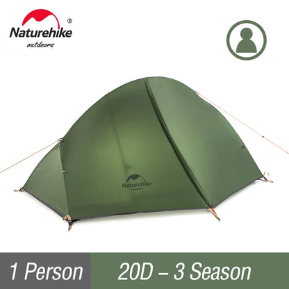 Naturehike Cycling Tent Ultralight 20D Single Person Tent - Wild Frontier Gear LLC