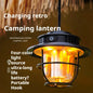 LED Camping Lamp Retro Hanging Lamp Portable Stepless Dimming Camping Light Waterproof Rechargeable Outdoor Light Lantern