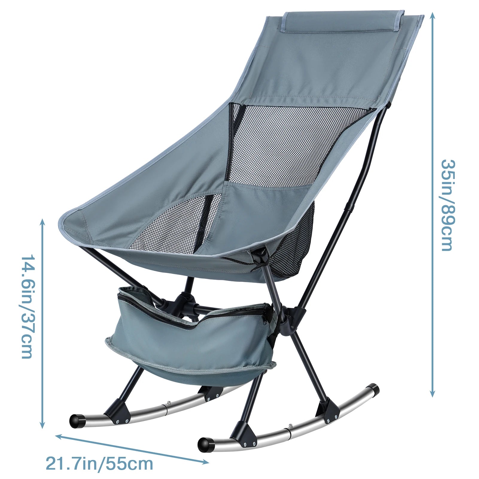 Fishing chairs Hard Arm High Back Lawn Chair Heavy Duty with Removable Headrest, for Camp, Lawn and Outdoors Hiking, fishing - Wild Frontier Gear LLC