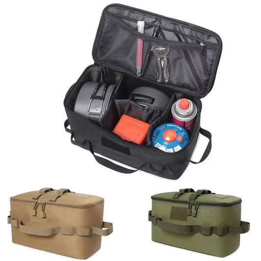 Travel Cookware Bag Camping Meal Bag Outdoor Portable Waterproof Thermal Picnic Bag Large Capacity Tableware Storage Handbag
