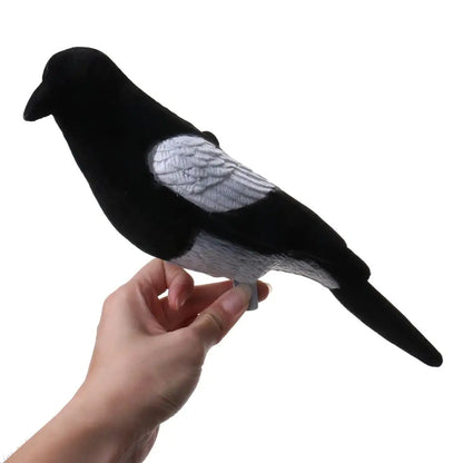 Flocked Magpie for Larsen Trap Cage Decoy Bird Hunting Shooting Decoying