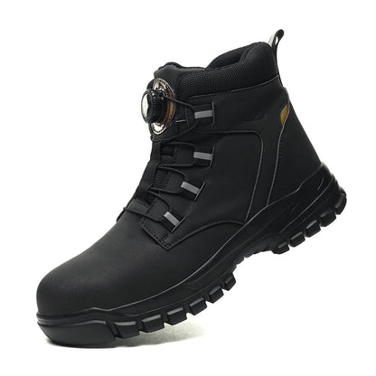 Waterproof Safety Boots Men Indestructible Steel Toe Work Boots Anti-smash Stab-resistant Safety Shoes Biker Botas Para Hombre - Wild Frontier Gear LLC