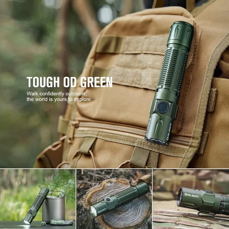 OLIGHT Warrior 3S 2300 Lumens Rechargeable Tactical Flashlight, Compact Dual-Switches LED Bright Light with Proximity Sensor Wild Frontier Gear LLC