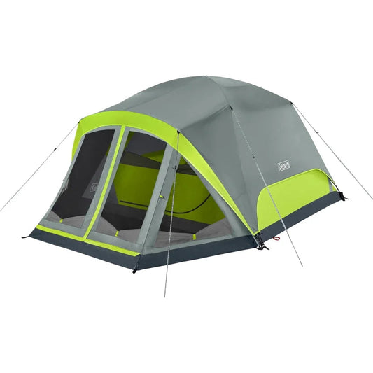 Coleman Skydome Camping Tent with Screen Room, Rock Grey,Style: 4-person Wild Frontier Gear LLC