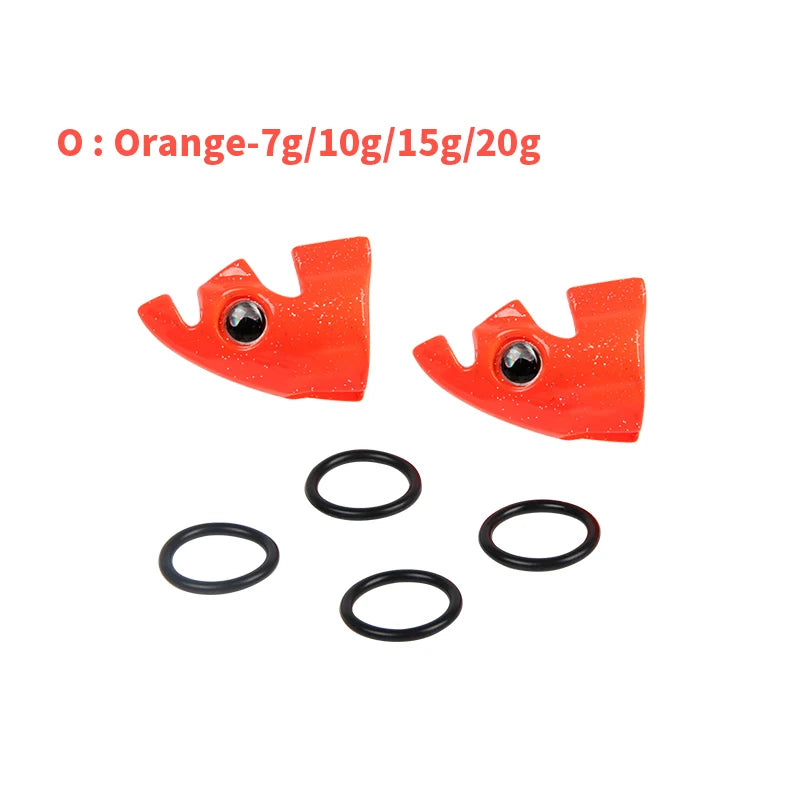 LETOYO 2PCS Luminous EGI for tip run squid lure TR Sinker weight eging for Webfoot Octopus Cuttlefish sea fishing accessories Wild Frontier Gear LLC
