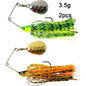 Eupheng Premium Spinner Bait Fishing Lures | Versatile Weight Options & 3D Fish Head Designs for Bass and Pike Fishing - Wild Frontier Gear LLC