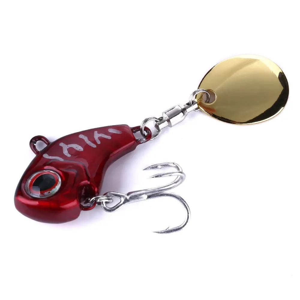 VIB Tail Spinner Fishing Lures - Metal Spoon Jigs for Bass, Pike, and Trout Tackle - Wild Frontier Gear LLC