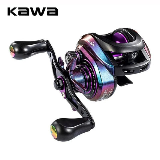 Kawa High-Performance Baitcast Reel with Dual Spools, 8kg Max Drag, 7+1 Bearings, 7.3:1 Gear Ratio, Lightweight Aluminum Design - Wild Frontier Gear LLC