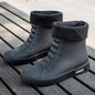 Versatile Casual Short-barreled Waterproof Shoes Men Women Lined With Fleece Warmth Anti-slip Wear-resistant Outdoors Rain Boots - Wild Frontier Gear LLC