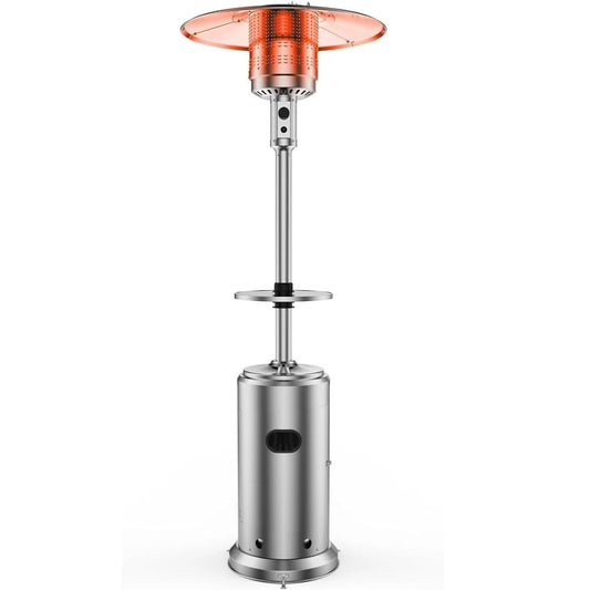 48,000 BTU Propane Heater Outdoor Patio Heaters with Wheels,Patio Heater Deck Porch for Outdoor Use Camping Backyard Commercial Wild Frontier Gear LLC
