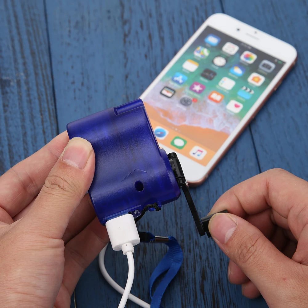 USB Mobile Phone Emergency Charger Portable Hand Crank Dynamo - Wild Frontier Gear LLC