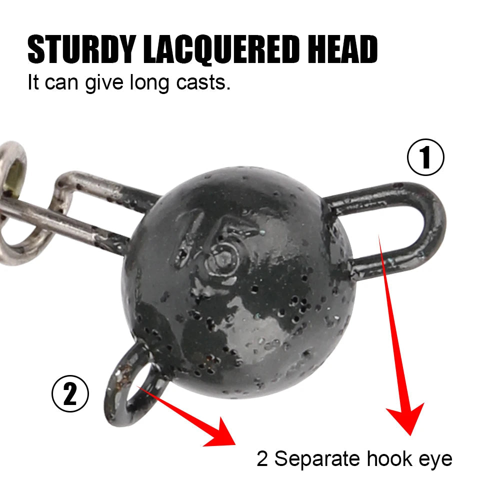 Rosewood Screw Jig Head For Soft Lure 7g 10g 15g 20g 25g 30g 50g With Screw Spiral Sinker Weight Rubber Fish Fishing Equipment Wild Frontier Gear LLC