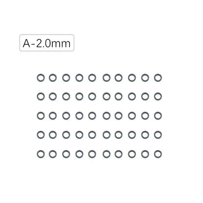 50pcs Carp Fishing Accessories Round Ring Swivels For Hair Chod Rig Pop up Bait Boilie Hook Swivels Connector Terminal Tackle