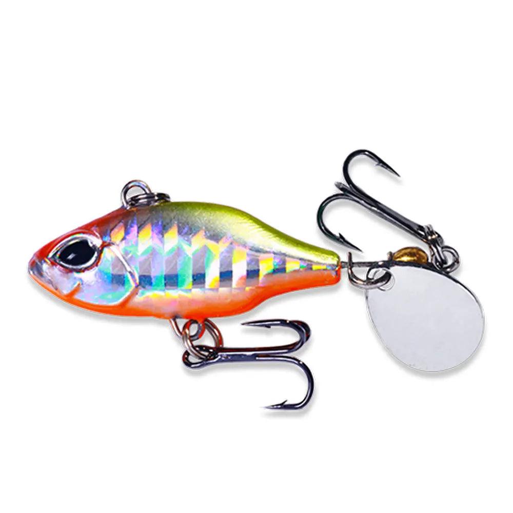 VIB Vibration Spinner Spoon Fishing Lure 5.2cm 8.8g Jigs for Trout and Winter Fishing Tackle - Wild Frontier Gear LLC