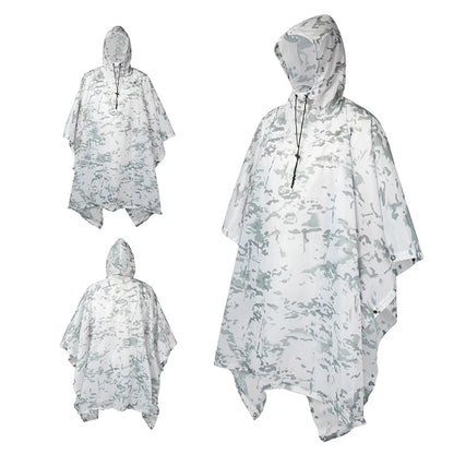 Man Military Impermeable Zipper Camo Raincoat Waterproof Rain Coat Men Raincoat Women Awning The Rain Motorcycle Rain Poncho