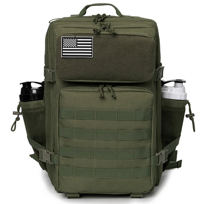 45L Molle Tactical Backpack Bag Hunting MOLLE Backpack GYM For Men EDC Outdoor Hiking Survival Rucksack Witch Bottle Holder